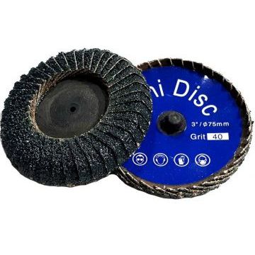 Круг лепестковый торцевой для труднодоступных мест QCD d75, зерно P40