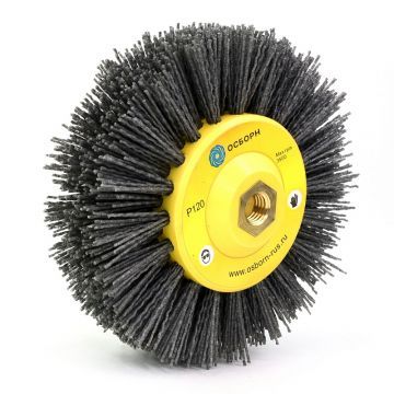 Щетка дисковая Д150*40*M14, полимер абразив P120